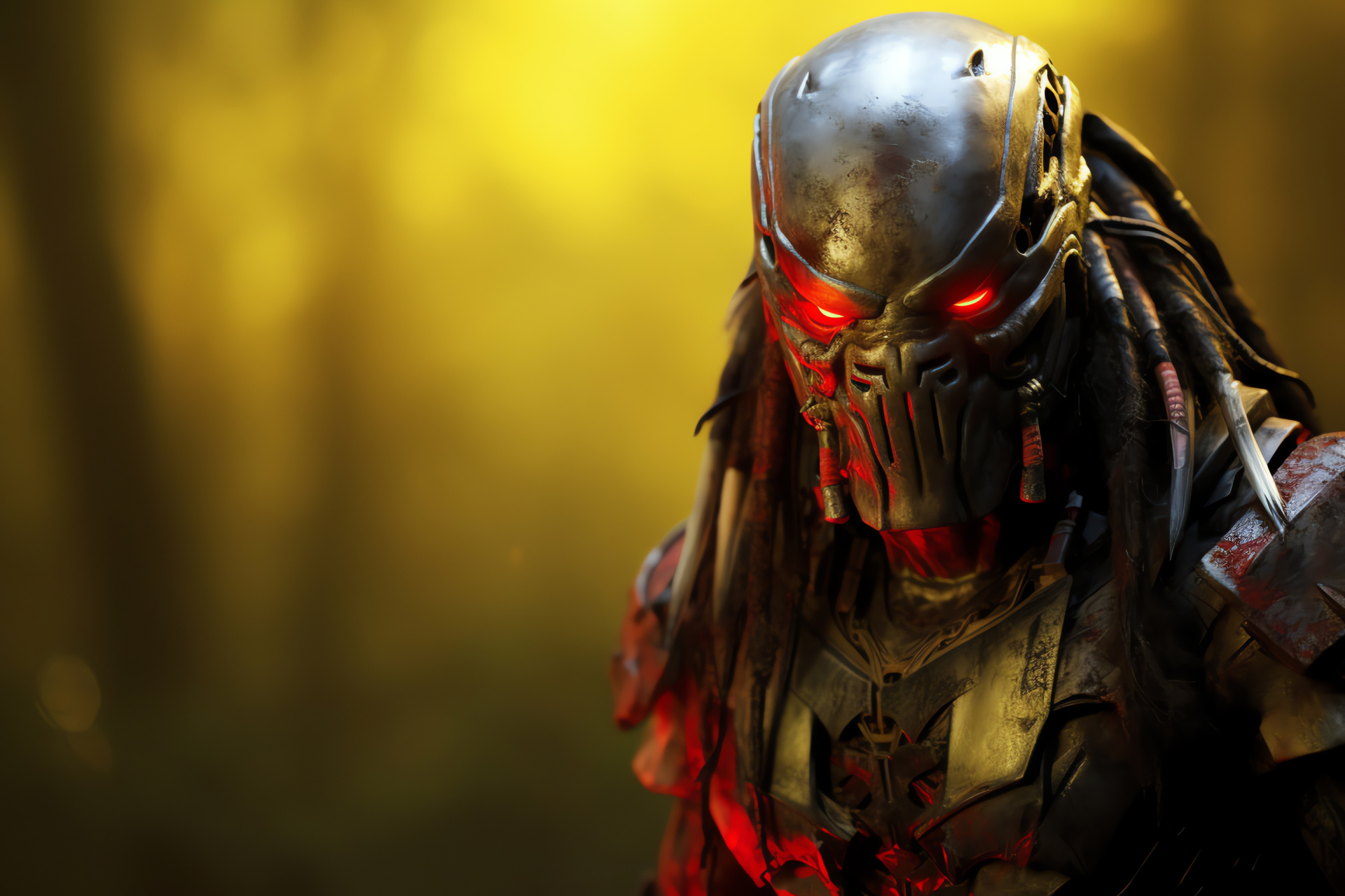 Hidden Predator, Multi-hued environment, Hunting eyes, Adaptive camouflage, Alien persistence, HD Desktop Wallpaper