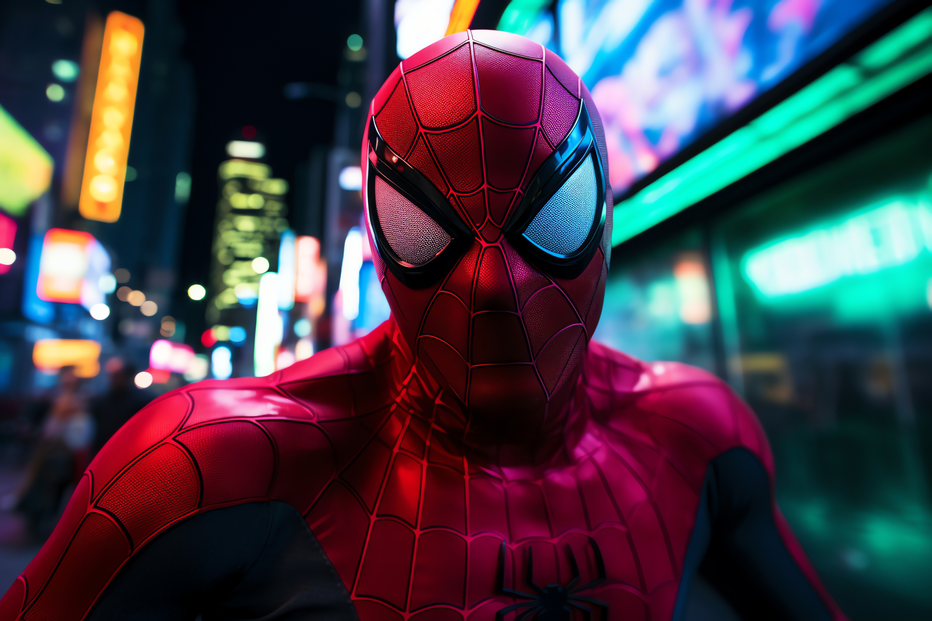 Spider-Man portrayal, Cityscape action, Superhero adventure, Urban chase, Daring rescue, HD Desktop Wallpaper