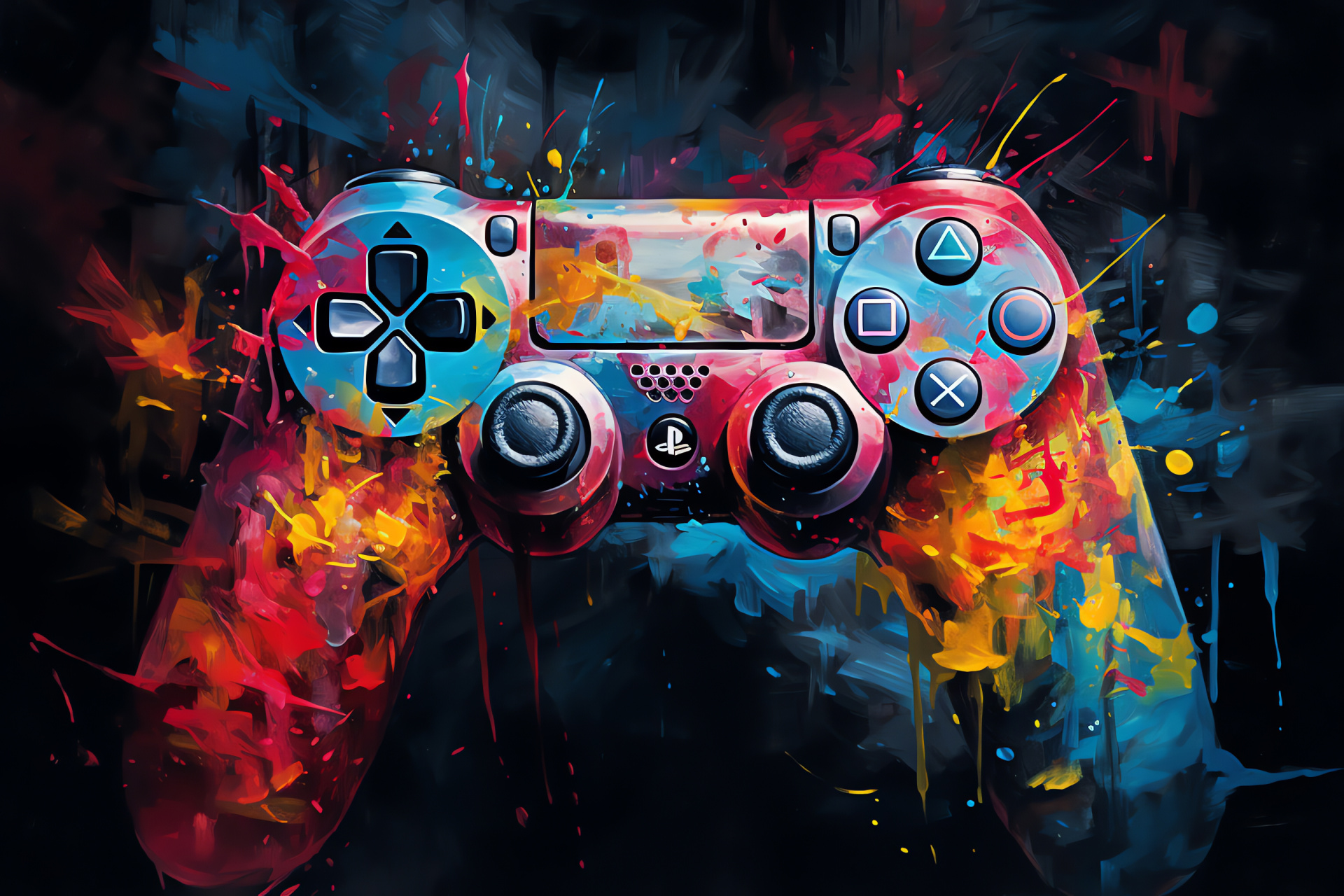 PS3 game controller, Action gaming tool, Console gaming accessory, Skilled player activity, Precision game navigation, HD Desktop Wallpaper