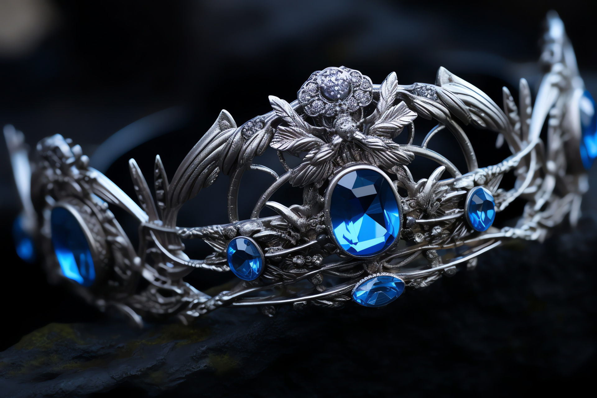 Rowena Ravenclaw's treasure, Hogwarts heirloom, Founder's diadem, Precious blue stones, Wizarding relic , HD Desktop Wallpaper