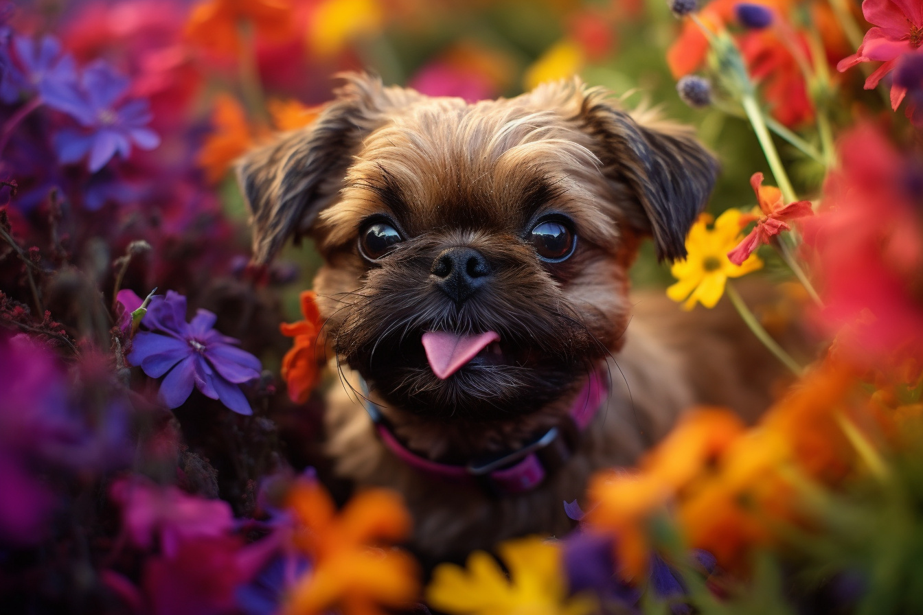 Small Brussels Griffon, Expressive face, Endearing pet, Lop ears, Canine charm, HD Desktop Image