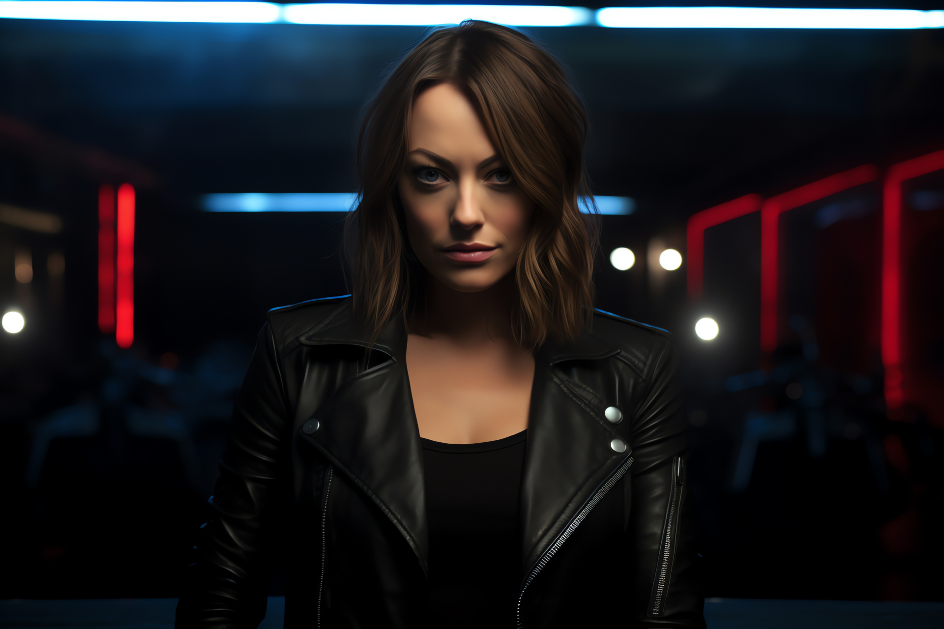 Olivia Wilde actress, Entrancing features, Mysterious ambiance, Photographic nostalgia, Cinematic capture, HD Desktop Image