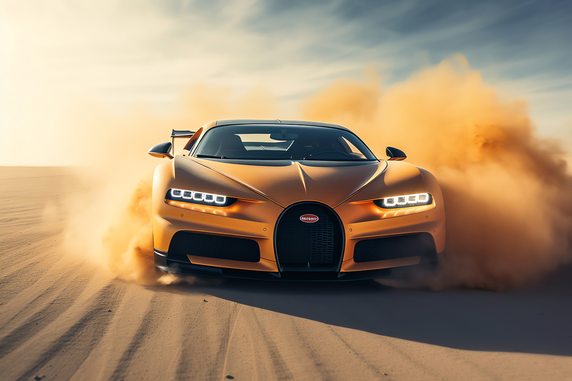 Bugatti Chiron Super Sport 300+, Mideast opulence, Record-breaking speeds, State-of-the-art dynamics, Elite transportation, HD Desktop Image