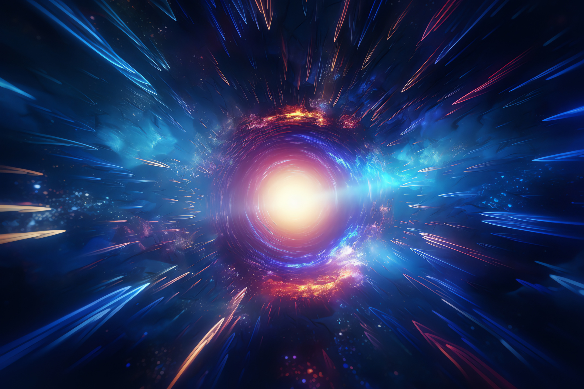 Space wormhole expanse, Hypothetical transit, Galactic journey, Electrifying space physics, Sci-fi reality concept, HD Desktop Image