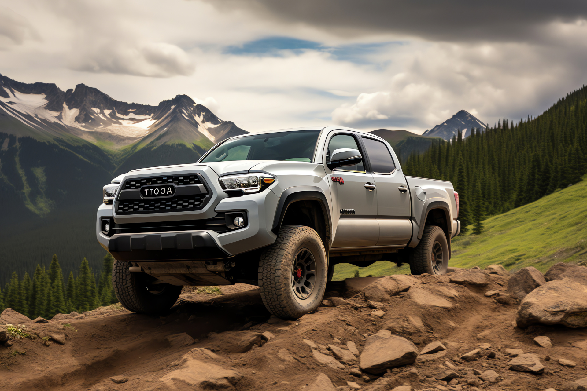 Toyota TRD off-road prowess, Tacoma TRD Sport, rugged terrain capabilities, suspension engineering, outdoor adventures, HD Desktop Image