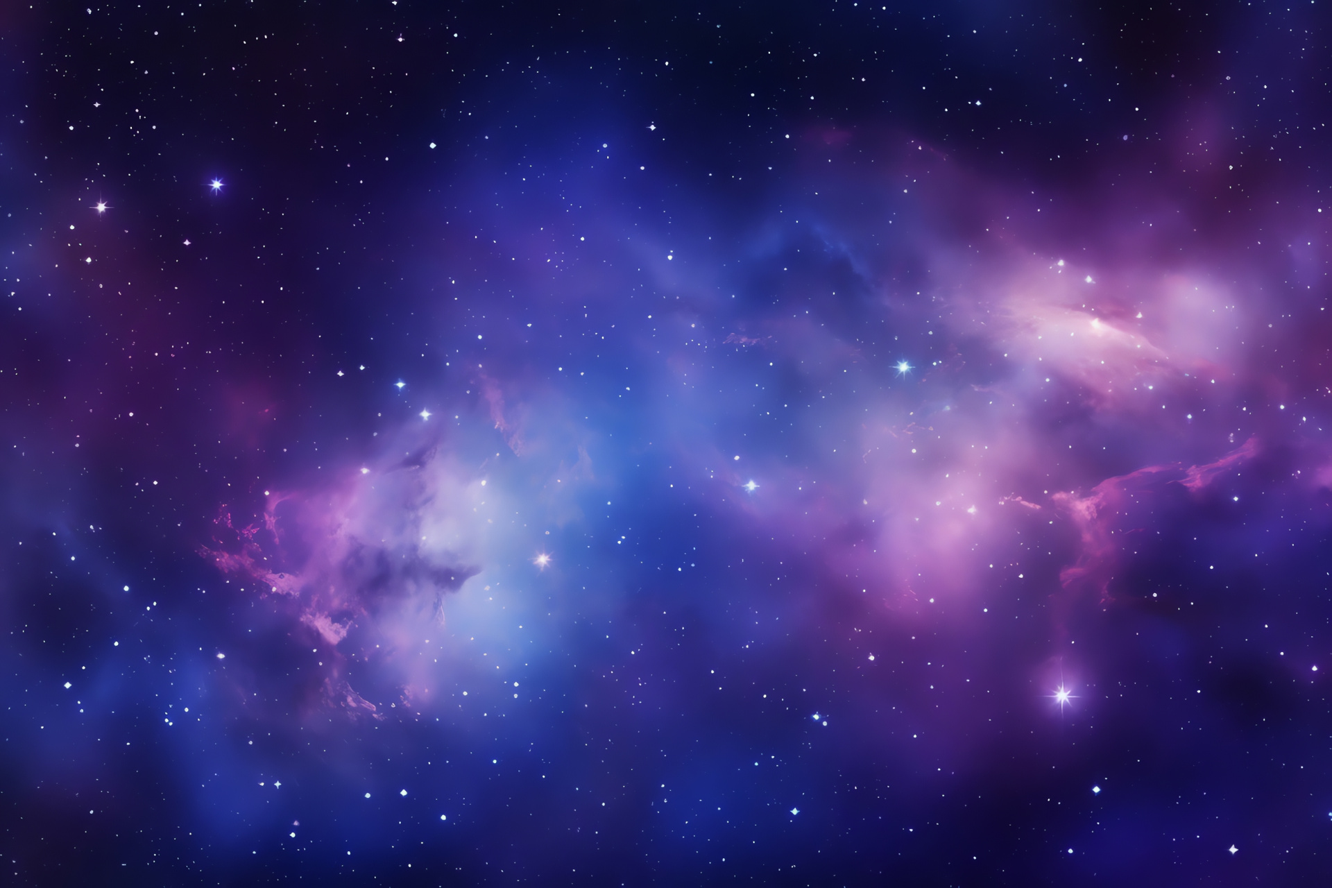 Star cluster spectacle, Blue-purple cosmic glow, Stellar congregation, Space panoramic art, Interstellar brilliance, HD Desktop Image