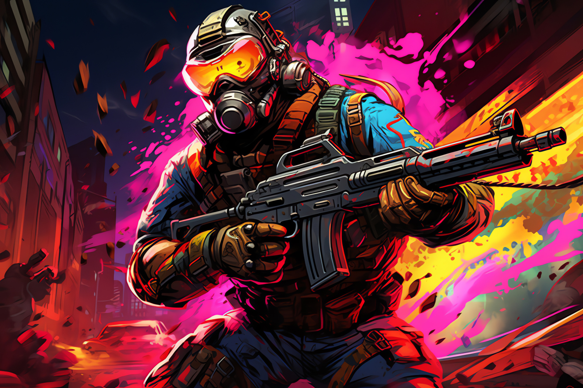 Point Blank 2018, Captain Ramirez, Military action game, Virtual battleground, Special forces avatar, HD Desktop Wallpaper