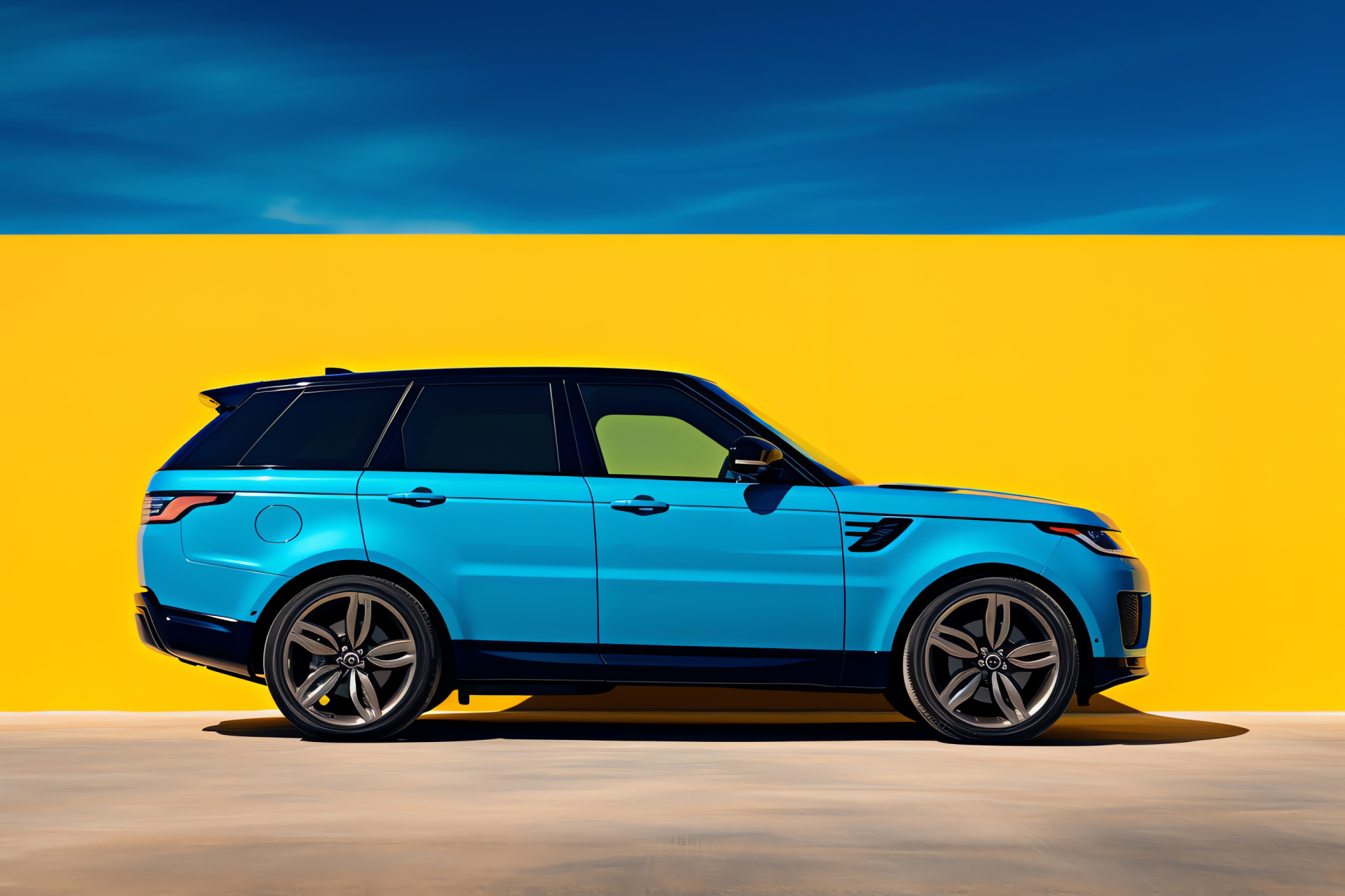 Range Rover Sport 2018, Energetic profile, Cityscape backdrop, Automotive spectrum, Leisure motoring, HD Desktop Wallpaper