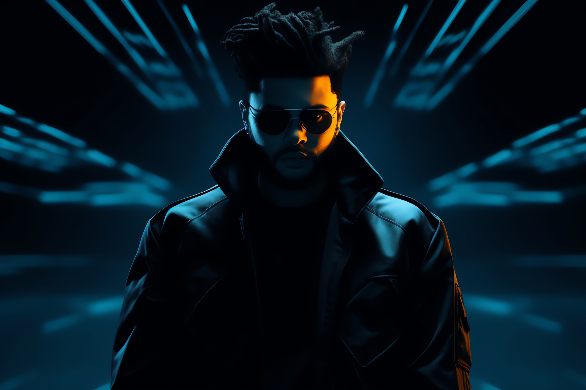 The Weeknd personality, Captivating look, Artist hair fashion, Determined figure, Celebrity, HD Desktop Image