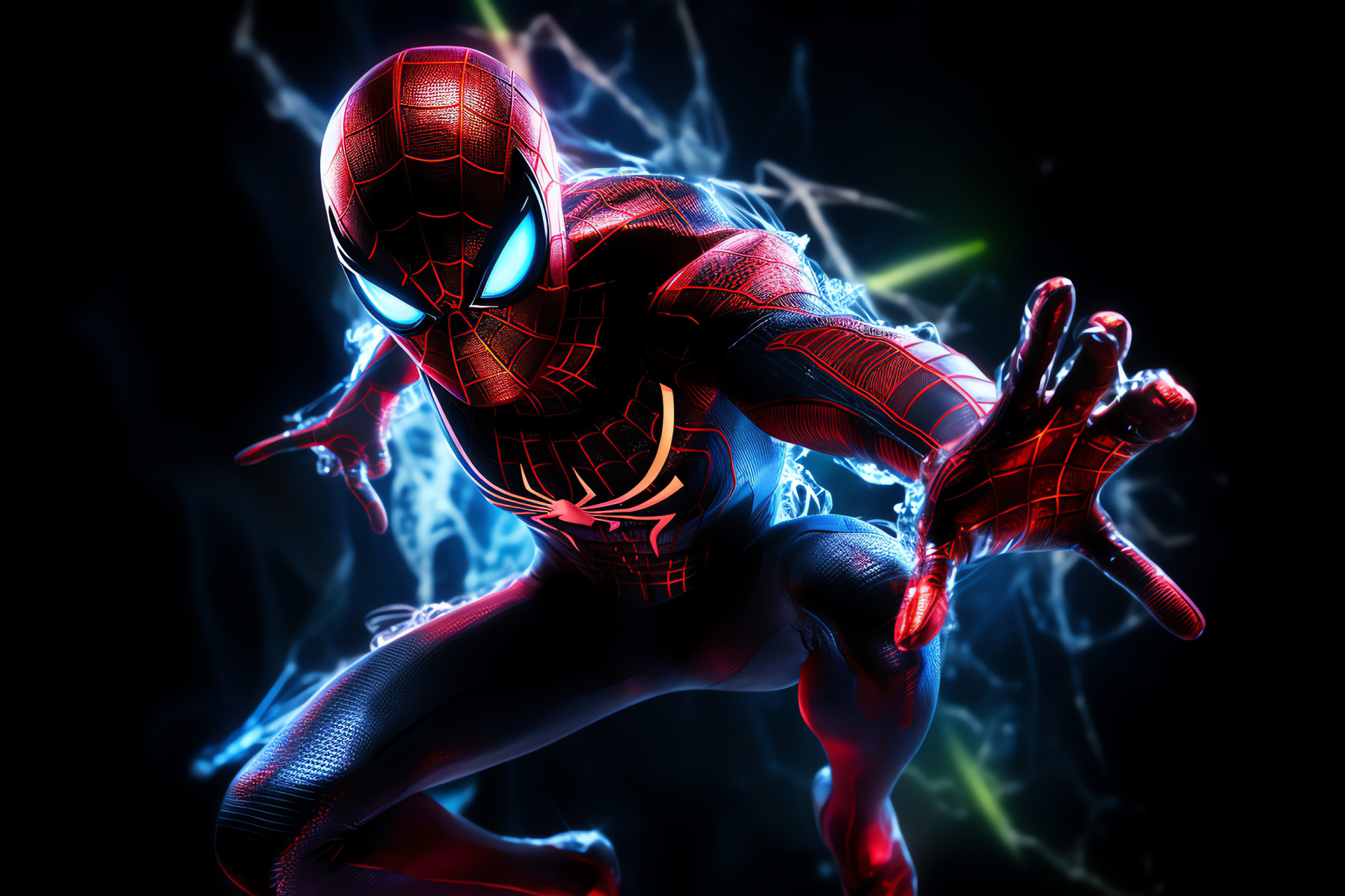 Spider-Man dynamic, Urban acrobatics, New York vigilante, Marvel narrative, Heroic jumpsuit, HD Desktop Image