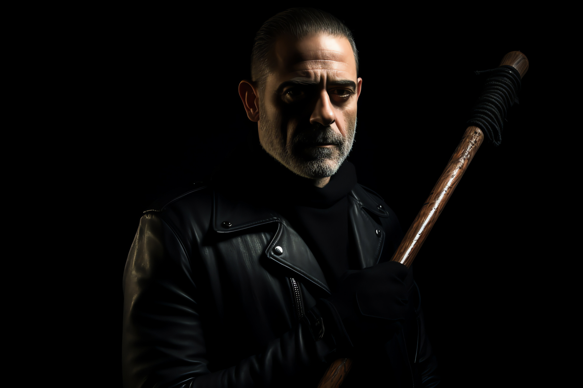 Negan personality, The Walking Dead antagonist, Survivalist world, Leader of Saviors, Barbed wire bat, HD Desktop Image