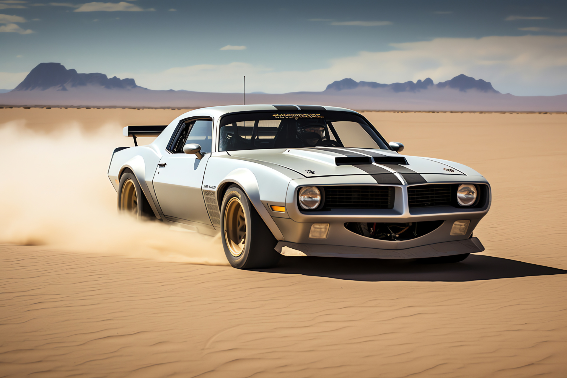 Ws6 Trans Am in desert, sandy adventure, off-road robustness, untamed environment, thrill-seeker, HD Desktop Wallpaper