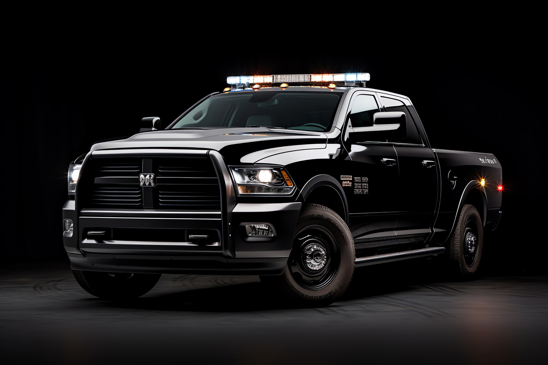 Police Car Dodge Ram, Law enforcement vehicle, Patrolling unit, Police fleet, Dodge model, HD Desktop Wallpaper