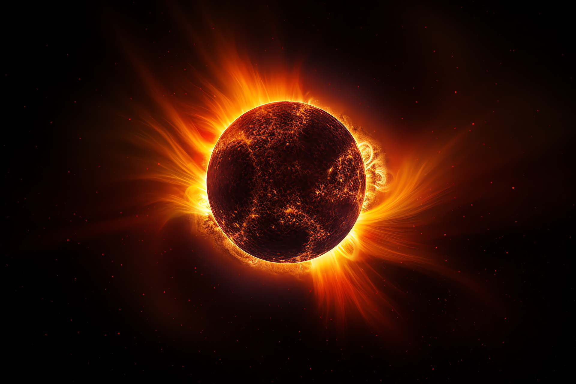 Astronomical wonder, Solar obscuration, Cosmic spectacle, Grand universe display, Skyscape marvel, HD Desktop Image