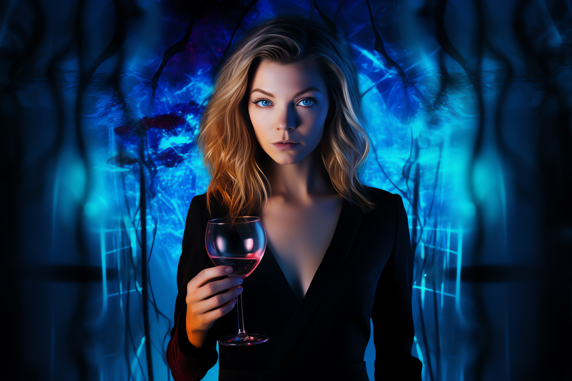 Natalie Dormer as Margot, The Riot Club film, English actress, Striking blue eyes, Wavy blonde locks, HD Desktop Image