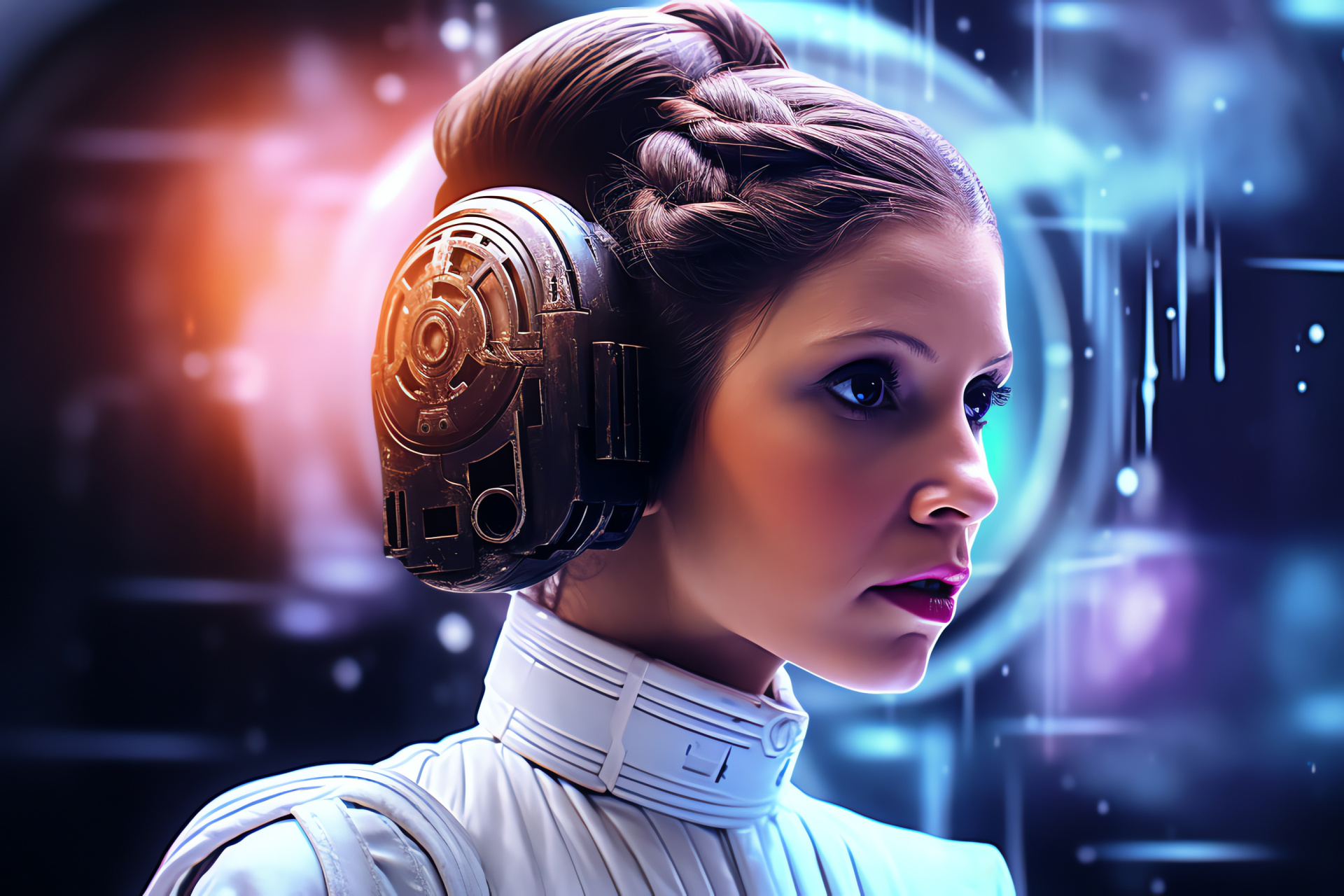 Galactic Princess Leia, Rebel intelligence, Star Wars icon, Hope message, Galactic Civil War, HD Desktop Image