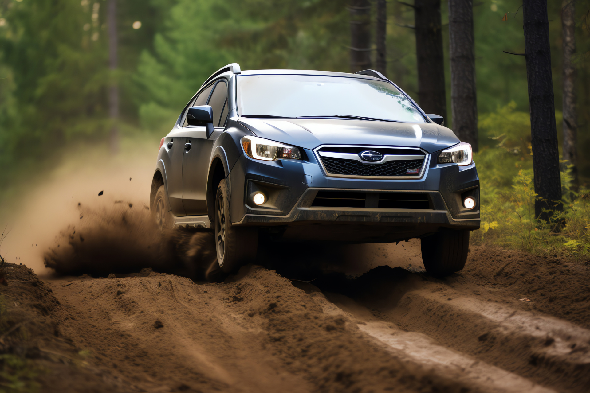 Adventure-seeking Subaru, Impreza XV terrain, Technica International agility, Off-road rally preparation, Adventure gear ready, HD Desktop Image