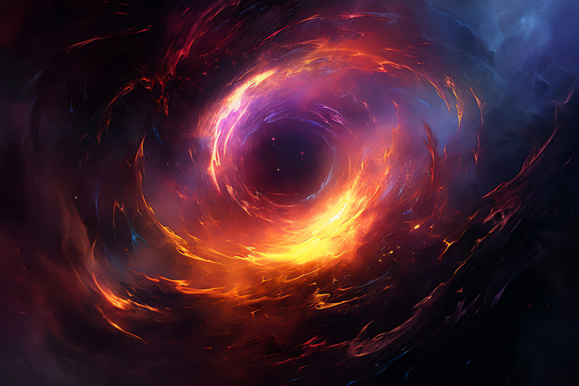 Swirling cosmic vortex, Nebula Gateway, Vast cosmos exploration, Intergalactic travel, Outer space marvel, HD Desktop Image