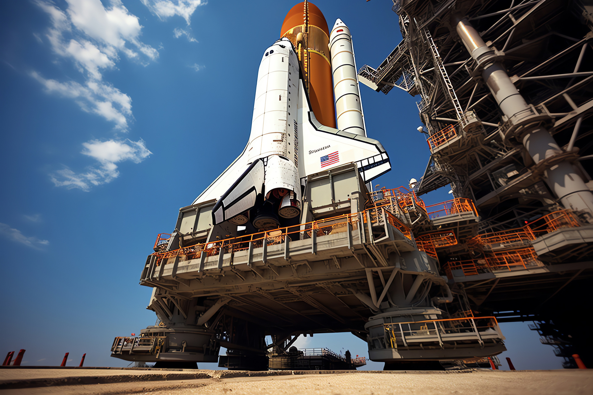 Space vehicle preparation, Aerospace crew, Vehicle ascent, Support team synchrony, Launch dynamics, HD Desktop Image