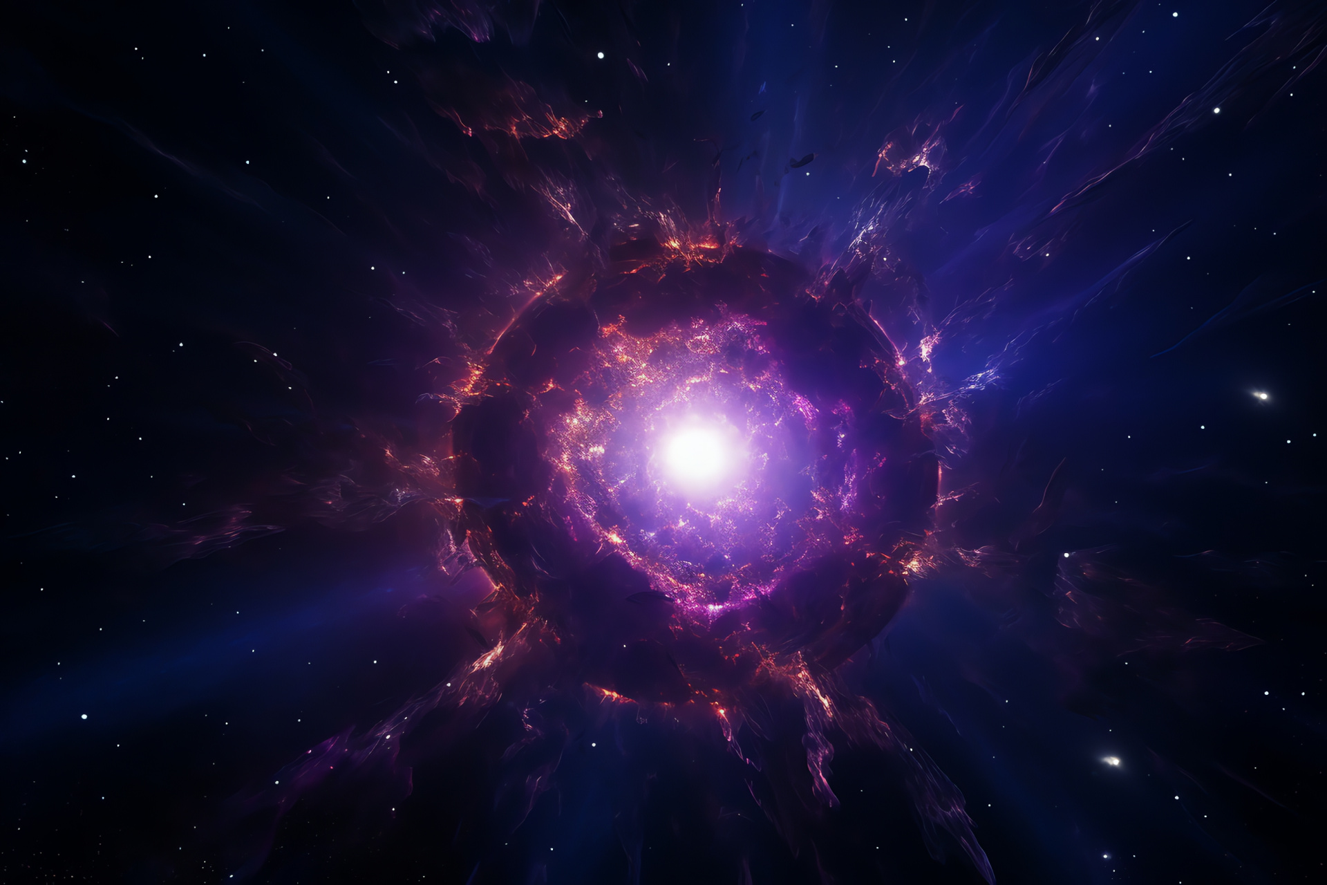 Astral colors, Galactic explosion, Supernova spectrum, Space scenery, Celestial event, HD Desktop Image