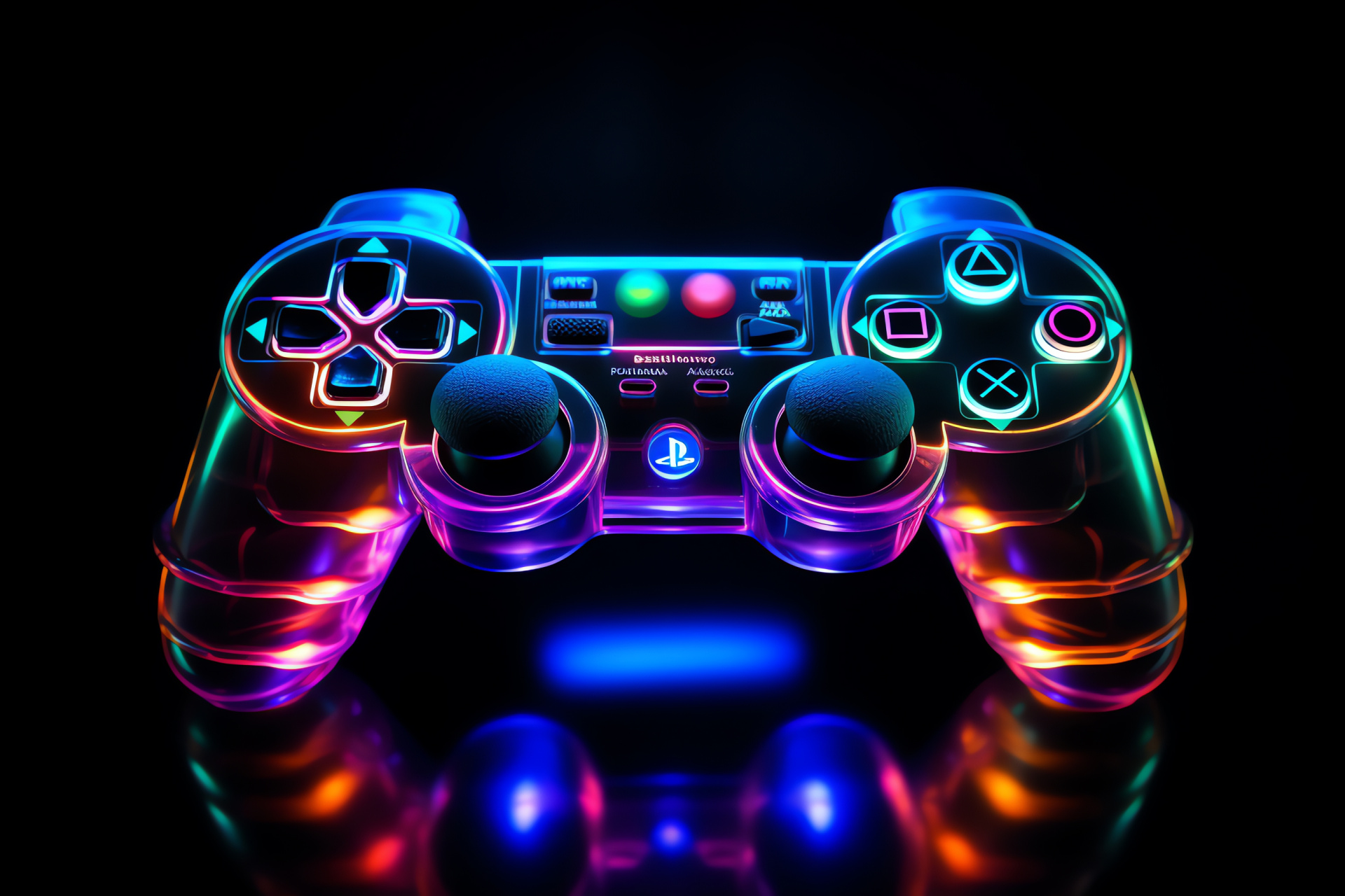 Gaming console controller, Familiar design, Joystick grips, Wear signs, Interactive buttons, HD Desktop Wallpaper