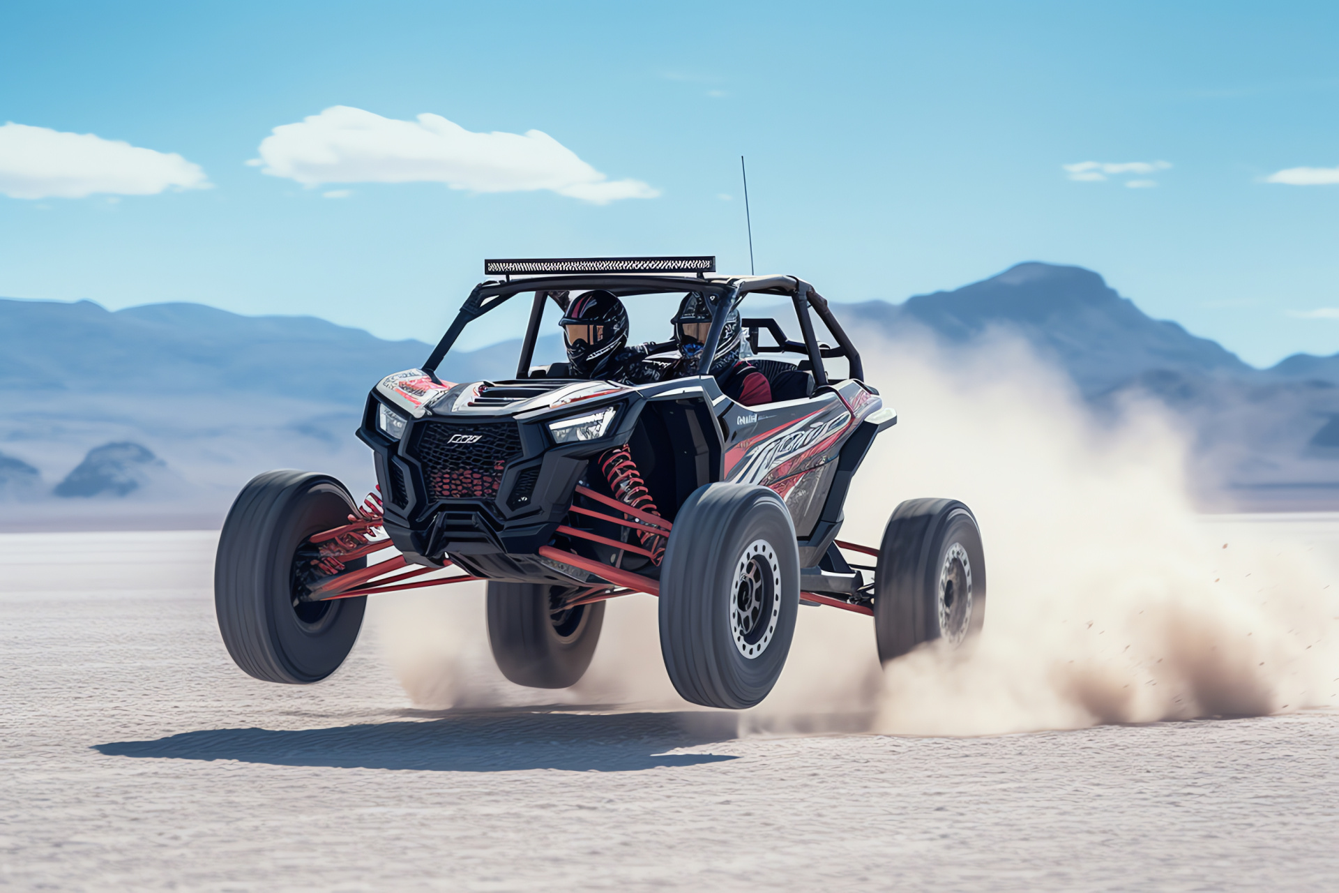 Polaris RZR XP Turbo S, Bonneville expedition, Salt Flats racing, Aerial utility vehicle, High-speed action, HD Desktop Image
