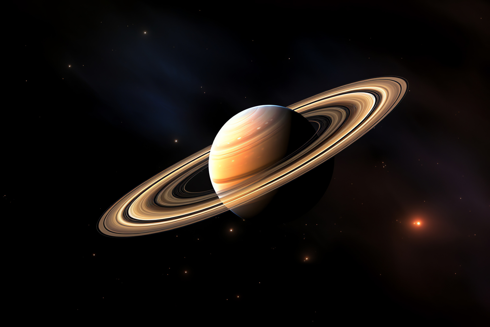 Planetary rings, Saturnian system, Stormy atmosphere, Gas giant, Celestial jewel, HD Desktop Wallpaper