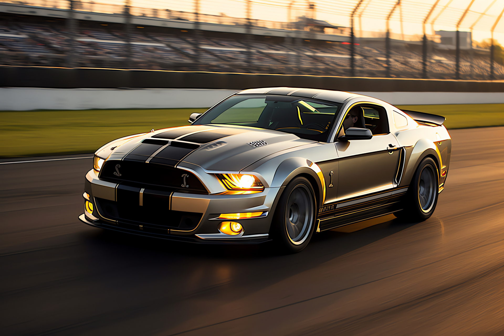 Shelby Mustang GT500, Super Snake edition, Indianapolis Motor Speedway beast, Custom car kit, High performance muscle, HD Desktop Image