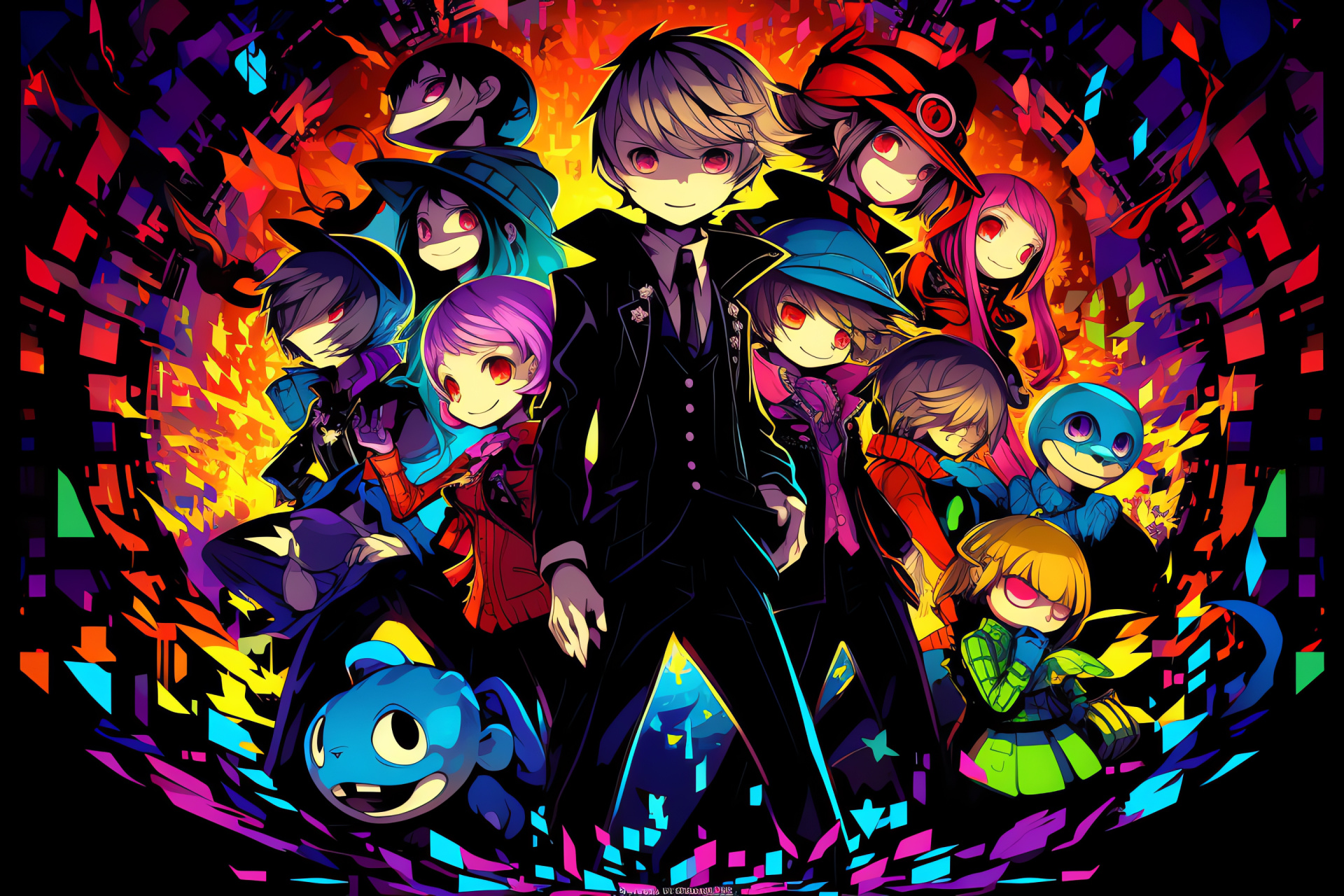 Persona Q, In-game personas, Rise Kujikawa, Kanji Tatsumi, Key players, HD Desktop Wallpaper