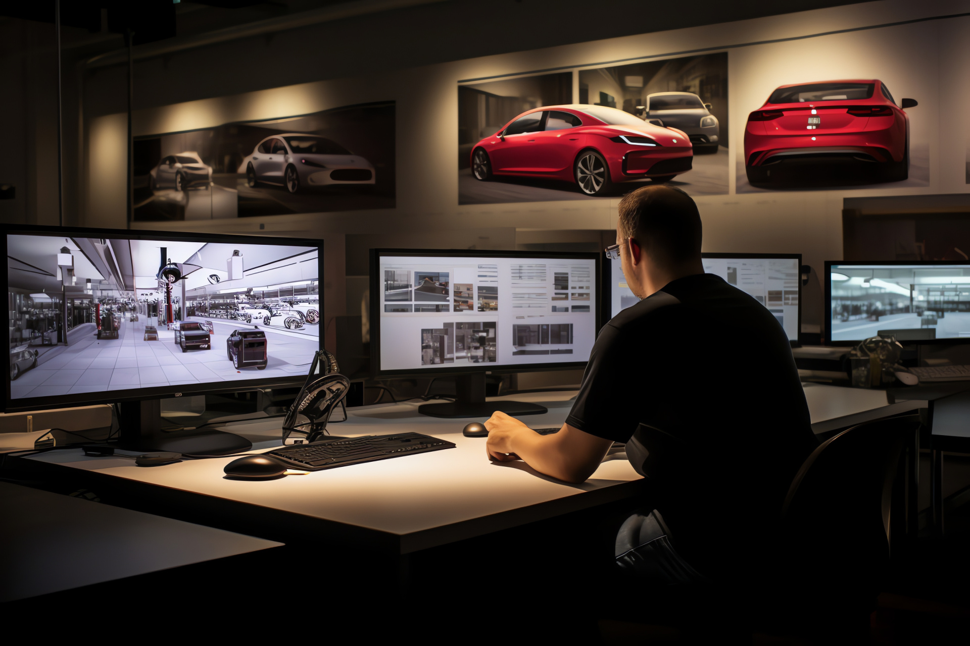 Tesla Design Studio, Vehicle creation process, Automobile engineers, Electric car development, Design innovation, HD Desktop Image