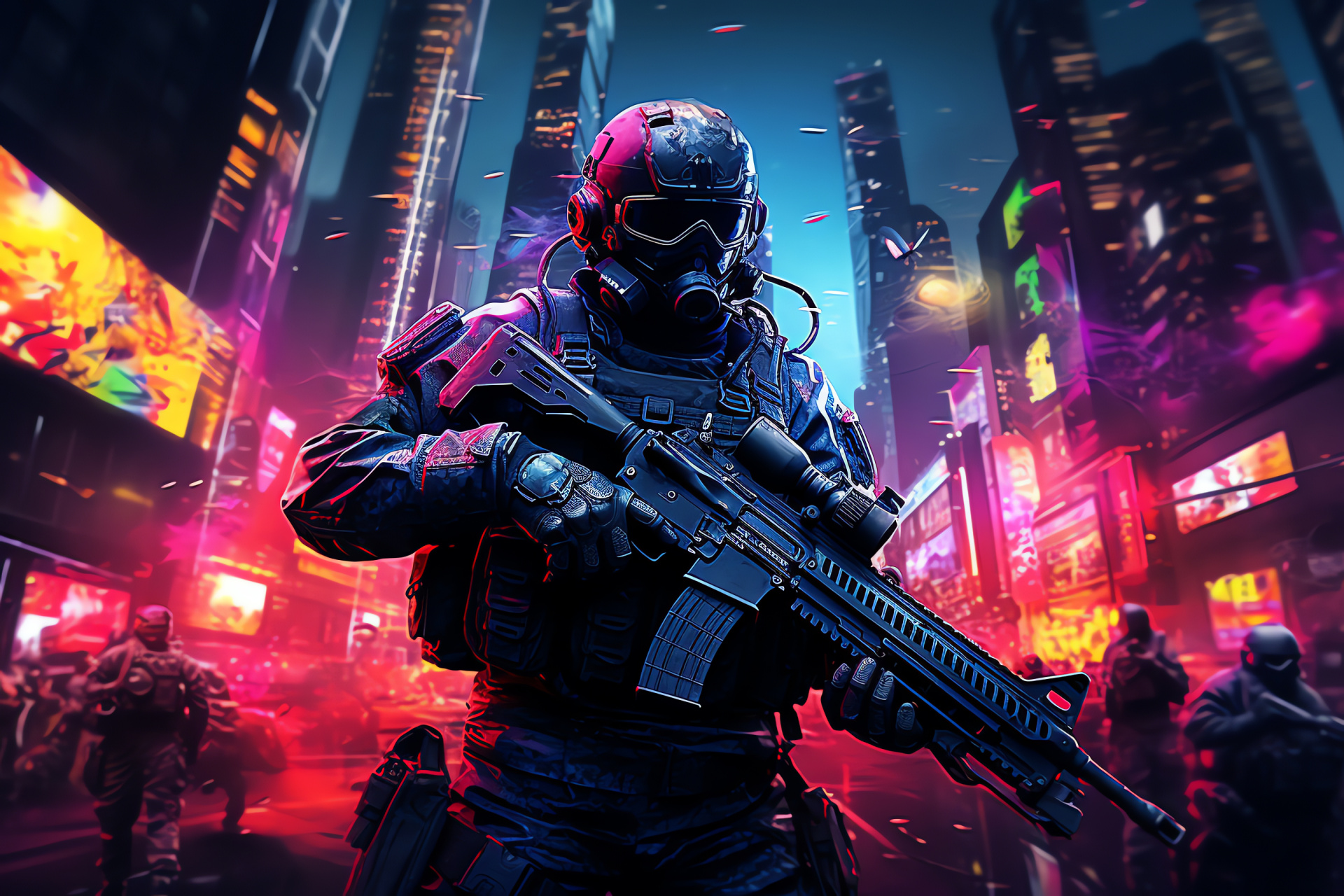 Point Blank 2018 video game, Urban warfare scenario, Metropolitan architecture, Tactical skirmishes, High-rise terrain, HD Desktop Image