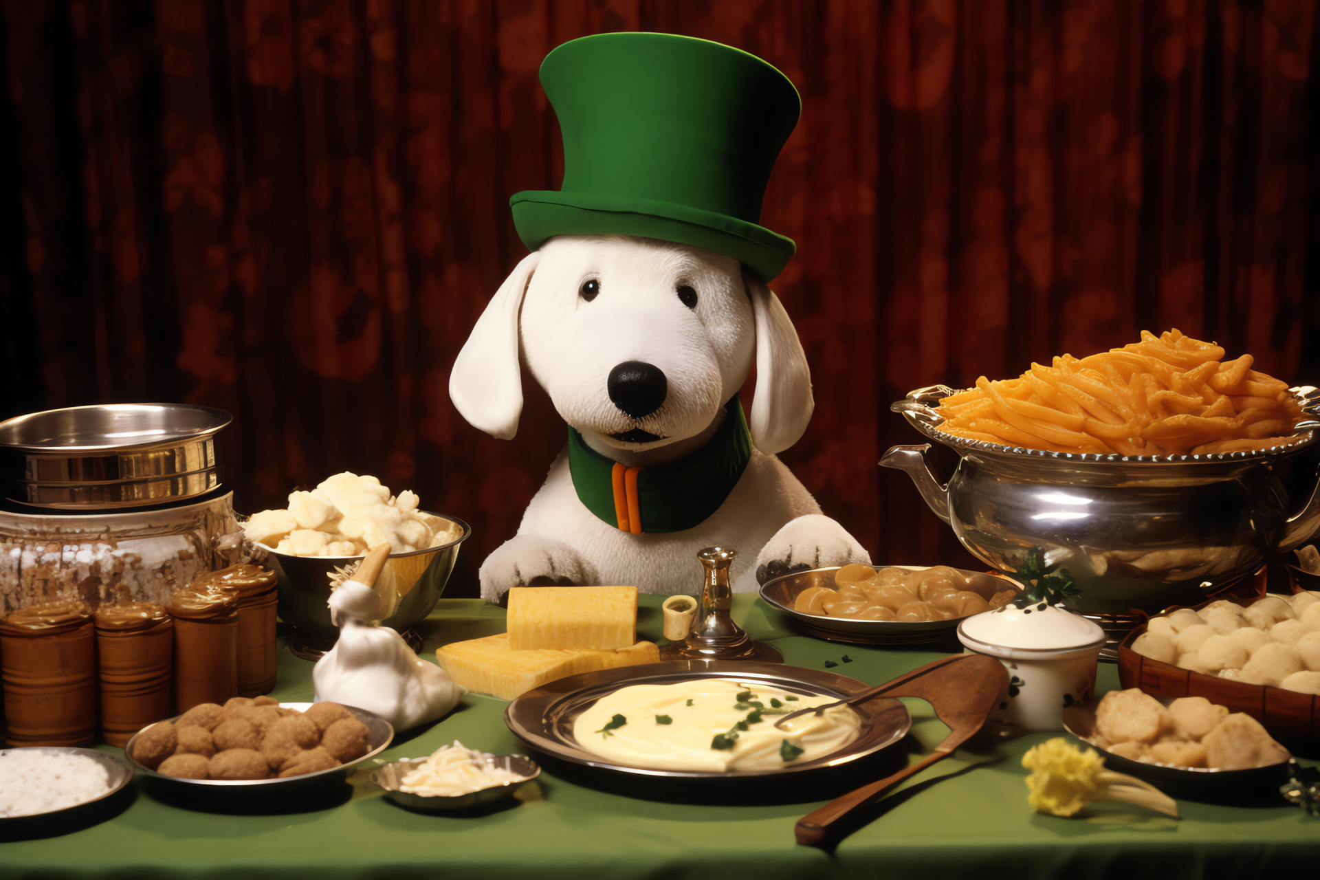 Snoopy holiday, Irish tradition, whimsical charm, culinary delight, feast day, HD Desktop Wallpaper