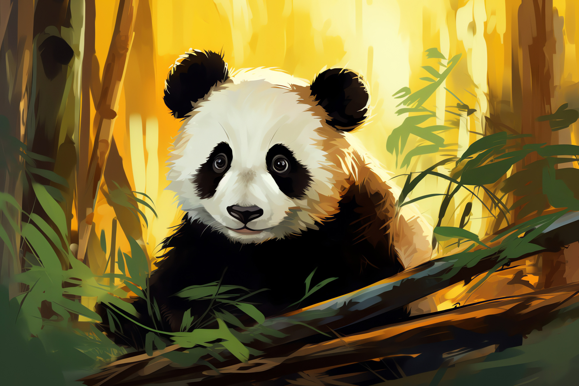 Leisure panda, Species preservation, Forest dweller, Wildlife sanctuary, Vegetarian mammal, HD Desktop Image