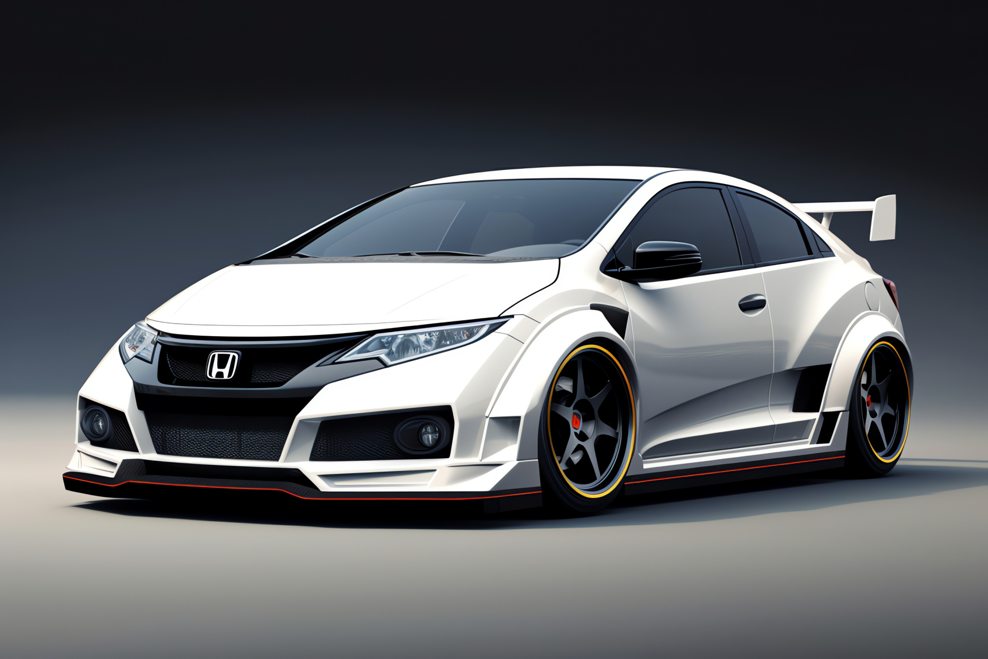 VTEC-enhanced Honda, Civic Type R prowess, Famed Suzuka track, Streamlined aerodynamics, Sporty edge, HD Desktop Wallpaper