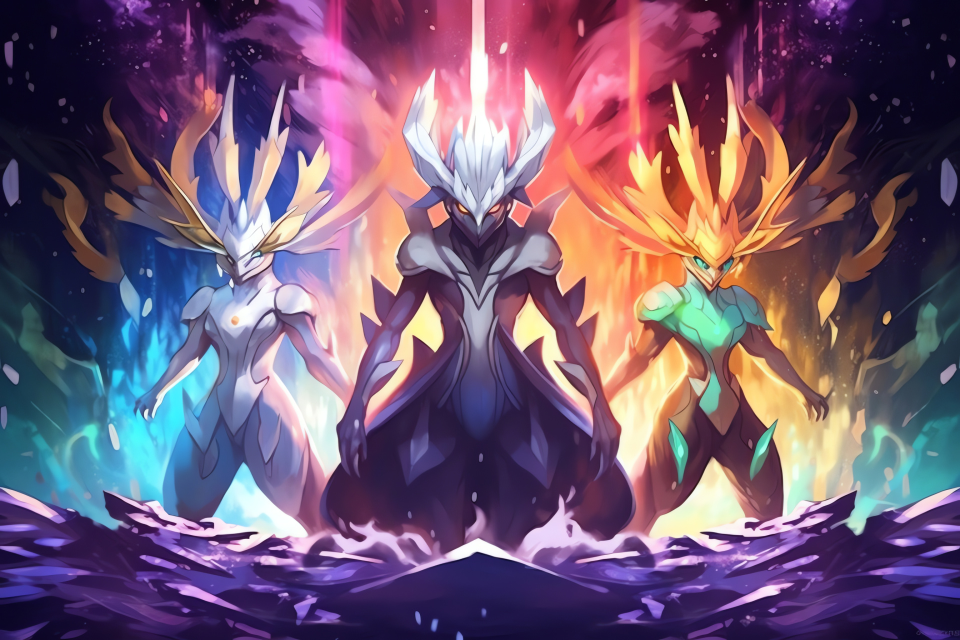 Alakazam evolution, gaming force, bent spoons, concentrated look, legendary psychic, HD Desktop Wallpaper