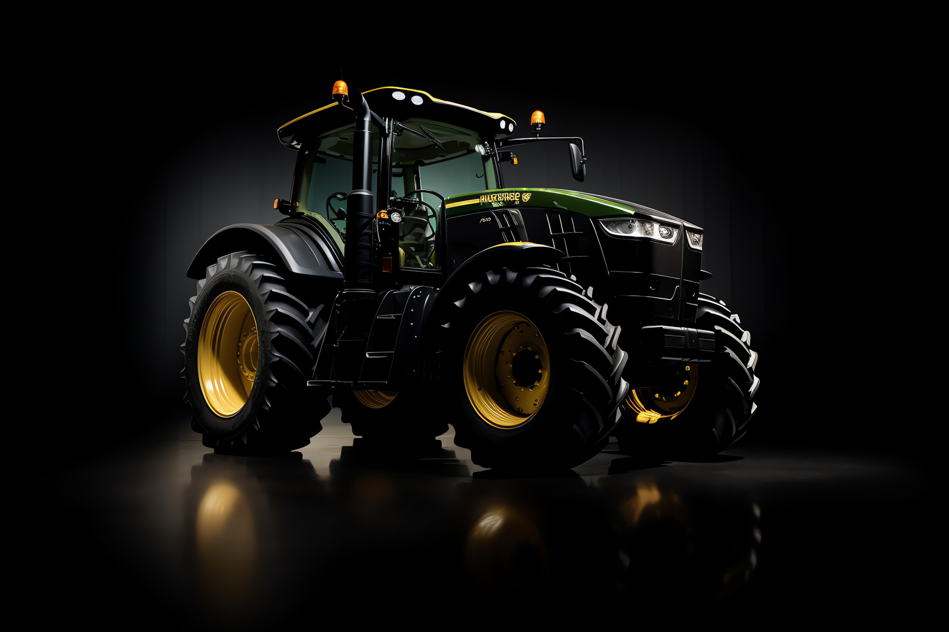 Tractor John Deere 3R, Compact utility tractor, John Deere technology, Agricultural efficiency, Land cultivation, HD Desktop Image