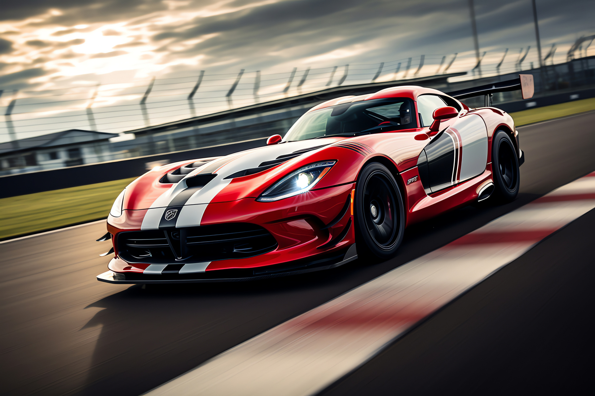 Viper ACR-X, competitive Silverstone course, motorsport event, racing greenery, high-speed chase, HD Desktop Image