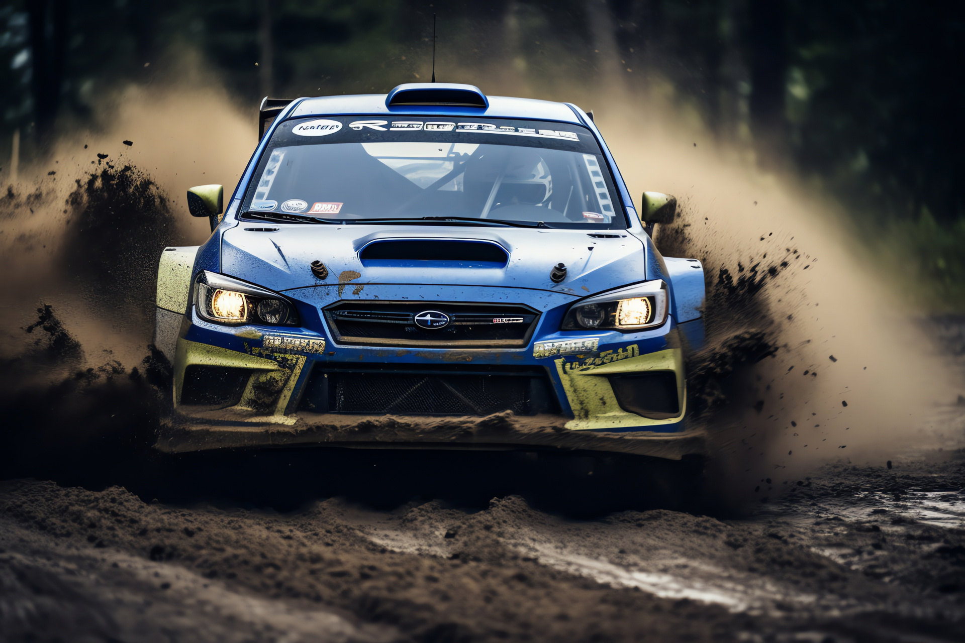 Subaru WRX, motorsport, rally competition, performance vehicle, high-speed track, HD Desktop Wallpaper