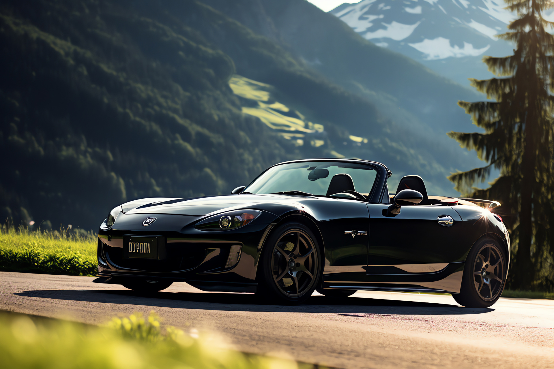 Honda S2000 CR, Black Forest roads, Spirited driving, Lightweight sports car, Balanced driving dynamics, HD Desktop Wallpaper