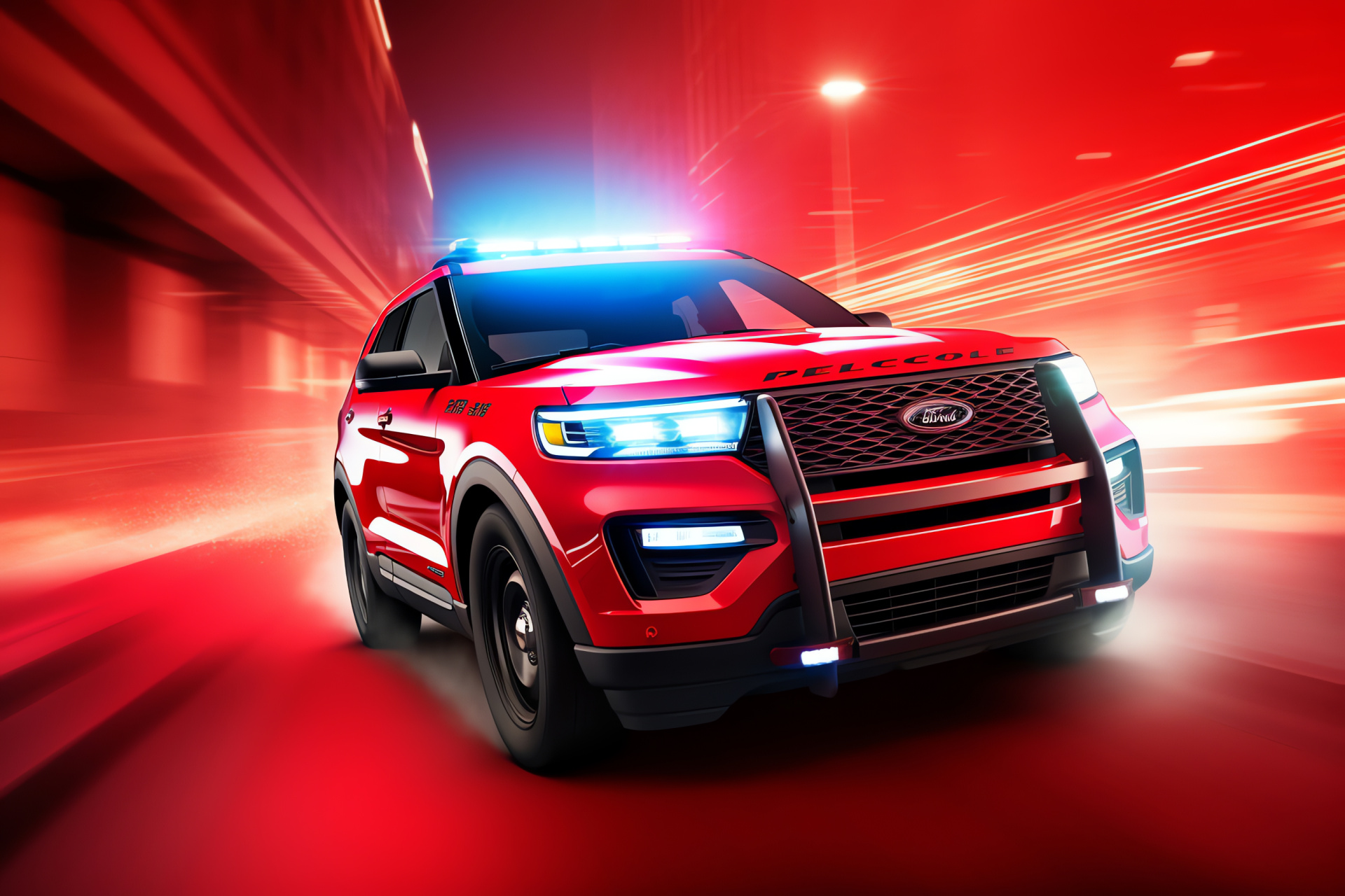 Ford Explorer Police, Patrol vehicle, Law enforcement, Urban safety, Emergency response, HD Desktop Wallpaper