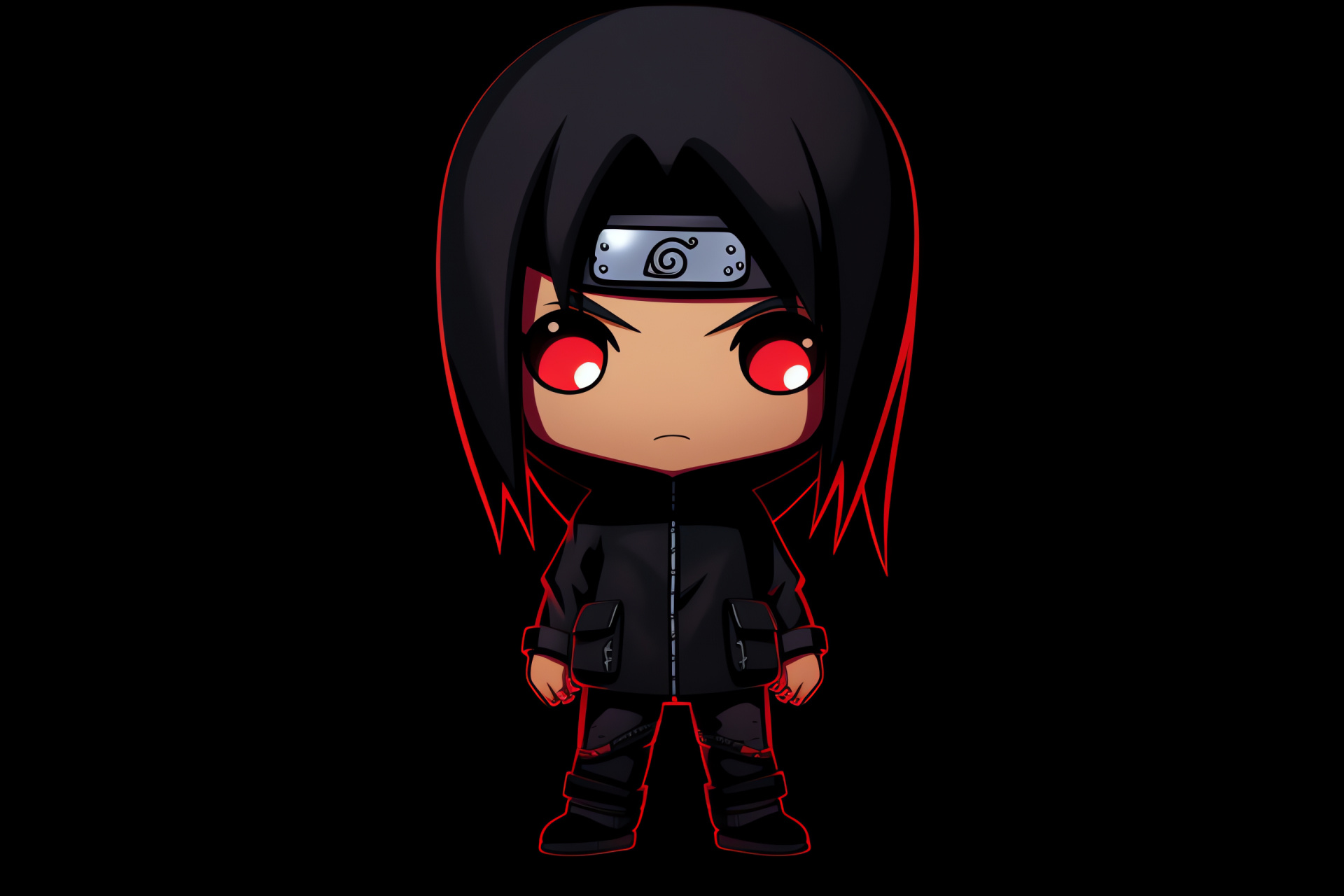 Itachi Uchiha, Akatsuki genius, Uchiha prodigy, Mangekyo Sharingan, Ninja stealth, HD Desktop Image