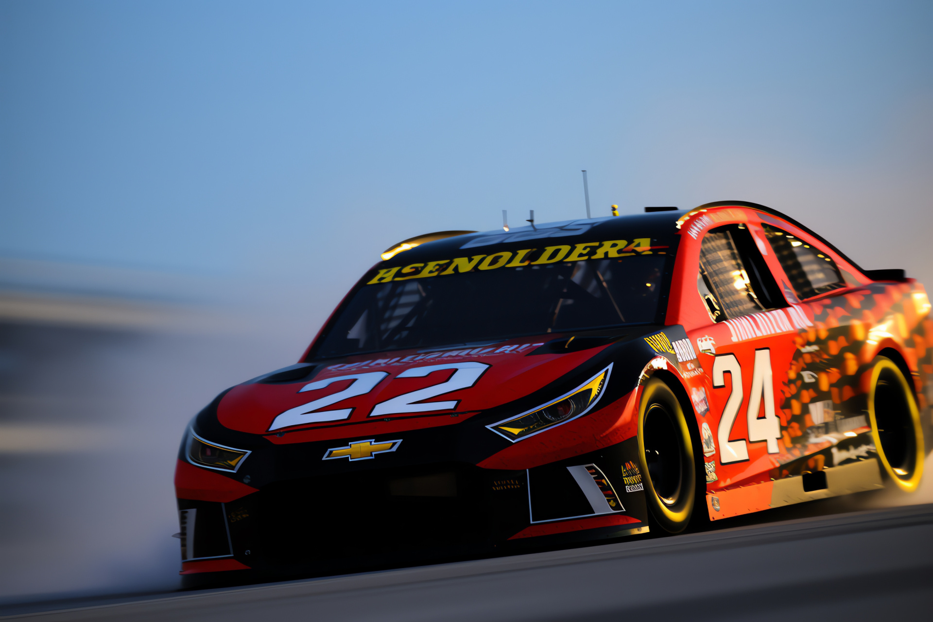 Daytona Speedway showdown, famous #24 Nascar racer, Jeff Gordon legacy, high velocity competition, emblematic sponsorship, HD Desktop Wallpaper