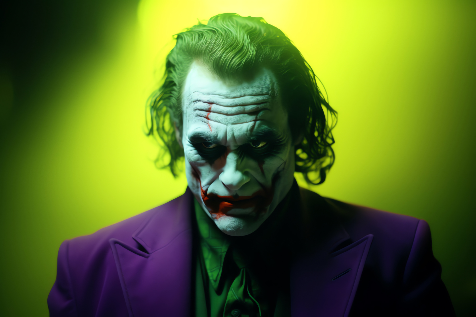 Joker from DC Comics, Villainous clown, Anarchist mindset, Dark Knight adversary, Gotham's chaos, HD Desktop Wallpaper