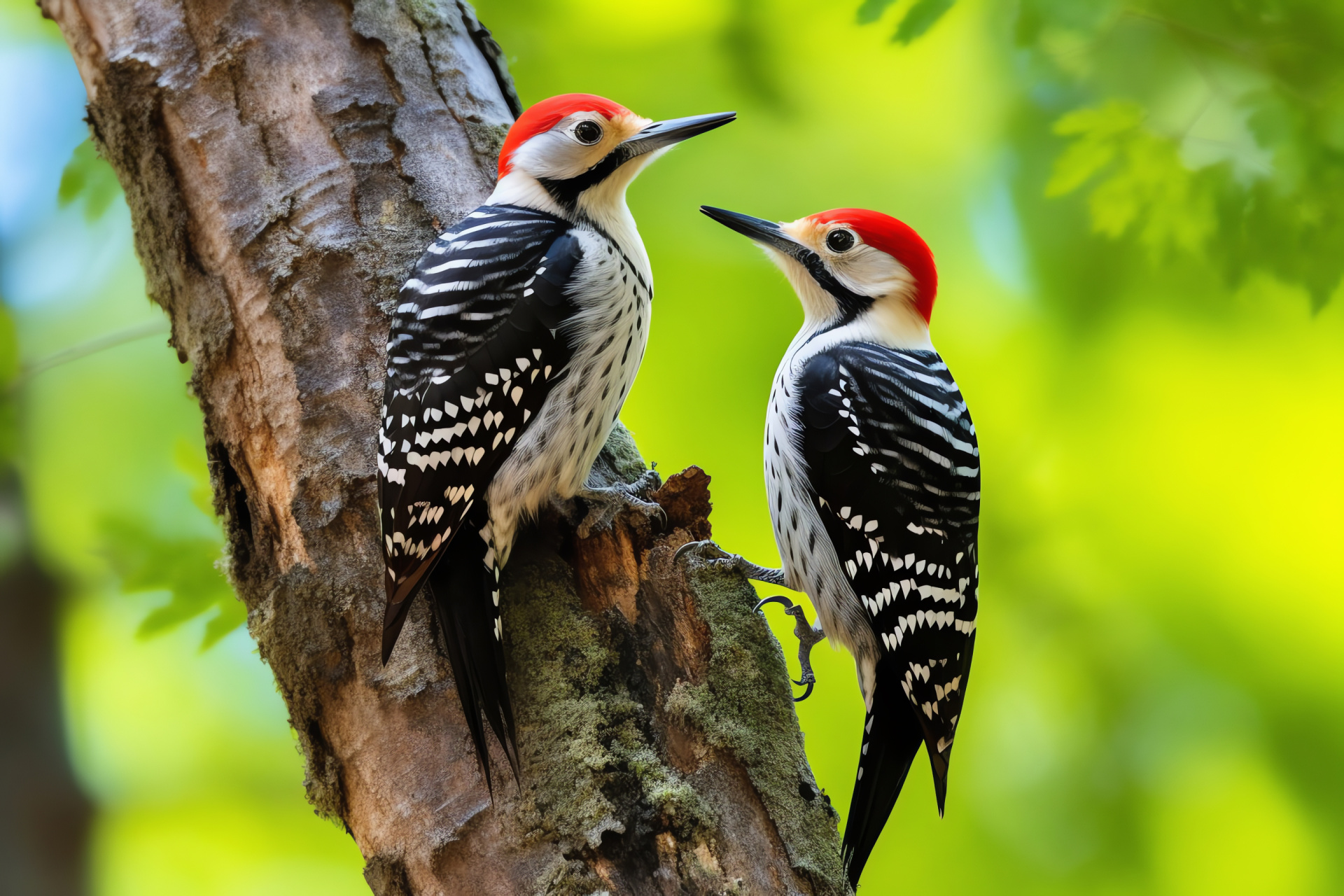 Red-cockaded Woodpecker, Picidae family, Bird conservation, Endangered species, Natural habitat, HD Desktop Wallpaper