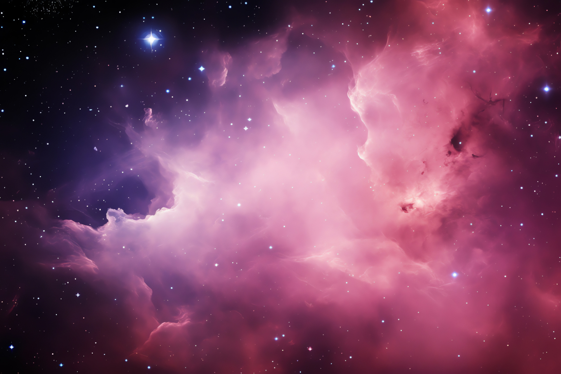 Stellar nursery, Interstellar dust, Pink hues, Astronomical beauty, Space exploration, HD Desktop Wallpaper