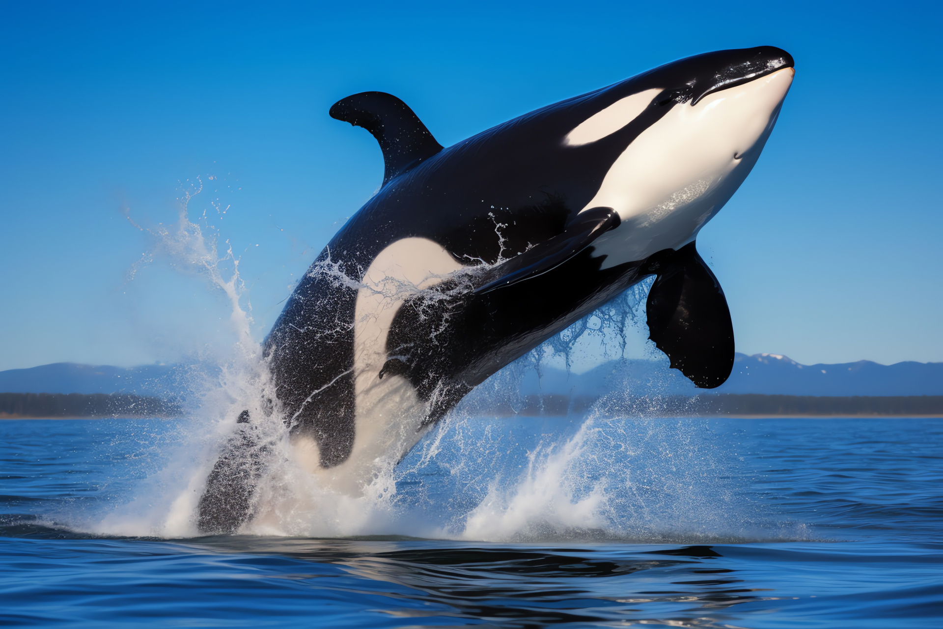 Orca portrait, Dolphin family, Sea giant, Oceanic life, Marine biology, HD Desktop Image