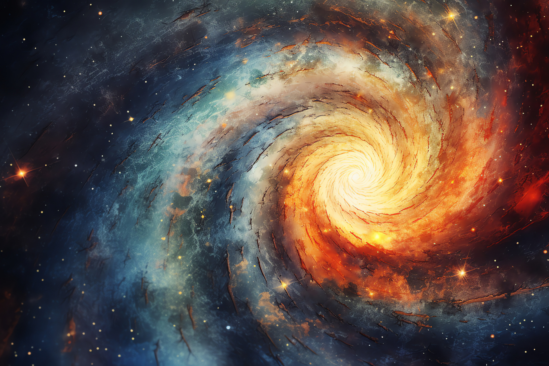 Galaxy structure, Pinwheel Galaxy cosmos, Galactic spiral arms, Stunning space, Cosmic pastels, HD Desktop Wallpaper