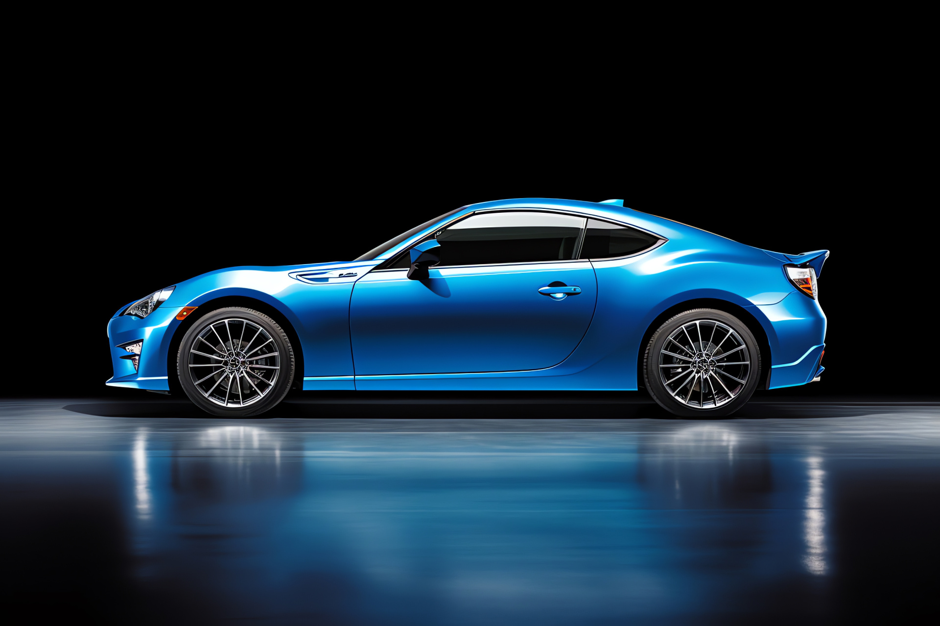 Subaru BRZ profile, Sportscar style, Unique color blend, Dynamic presence, Automotive beauty, HD Desktop Wallpaper