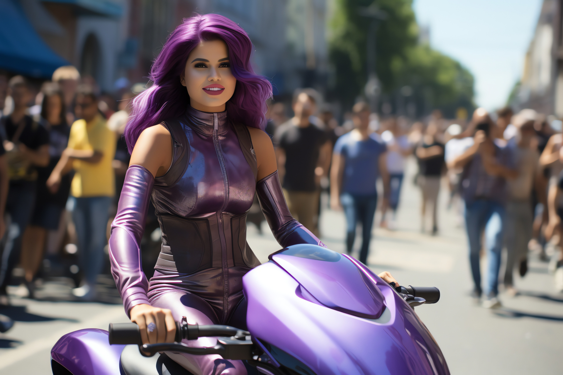 Selena Gomez as Mavis, Animated character, Leisure hoverboard scene, Urban exploration, Animated film success, HD Desktop Image