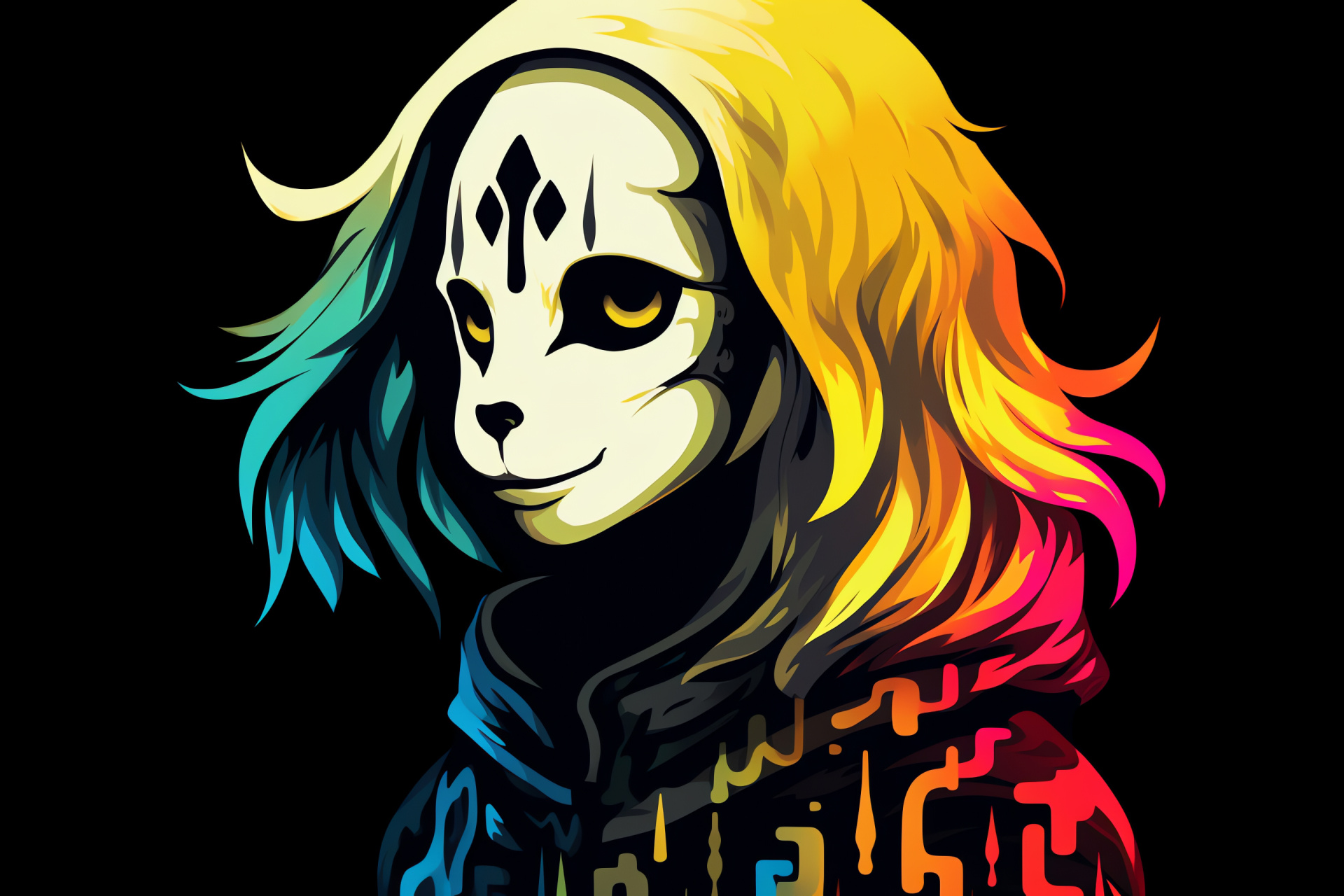 Asriel Dreemurr, Undertale RPG, Compassionate beast, Affectionate demeanor, Heartwarming gaze, HD Desktop Image